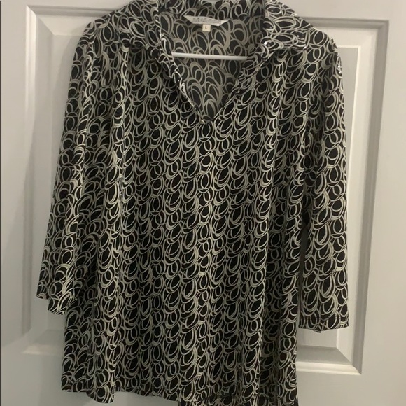 JOHN PAUL RICHARD LARGE BLACK & WHITE TOP - Picture 2 of 9